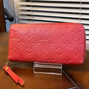 Louis Vuitton red Empreinte leather wallet- ALL INCLUSIVE and No Callouts